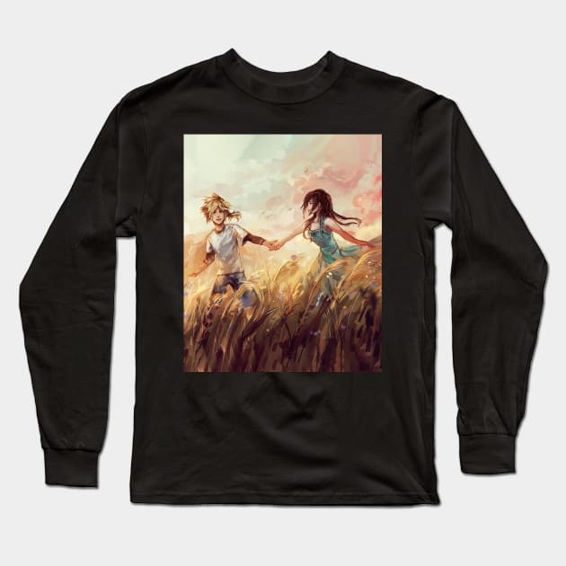 Little Cloud Tifa Long Sleeve T-Shirt by SkyfrNight